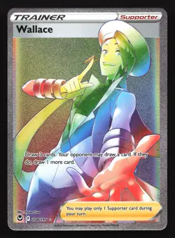 Wallace 208/195 SWSH12: Silver Tempest Secret Rare Pokemon Card - Image 1