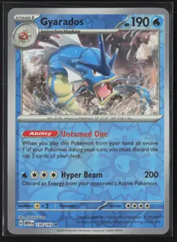 Gyarados Rare SV: Scarlet & Violet 151 130/165 NM Pokemon Card Reverse Holo - Image 1