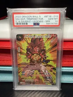 2022 Dragon Ball Super Card Game SS4 Gogeta, Triumphant Together BT18-019 PSA 10 - Image 1