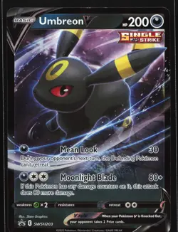 Umbreon V SWSH203 Sword & Shield Black Star Promo Pokemon Card - Image 1