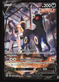 Umbreon V TG22 SWSH09: Brilliant Stars Trainer Gallery Ultra Rare Pokemon Card - Image 1