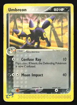 Umbreon 24/100 Sandstorm Rare Pokemon Card - Image 1