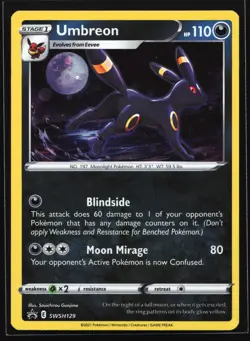 Umbreon SWSH129 SWSH: Sword & Shield Black Star Promo Pokemon Card - Image 1
