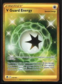 V Guard Energy 215/195 SWSH12: Silver Tempest Secret Rare Pokemon Card - Image 1