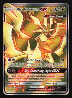 Ultra Necrozma GX (Full Art) 127/131 SM Forbidden Light Ultra Rare Pokemon Card - Image 1