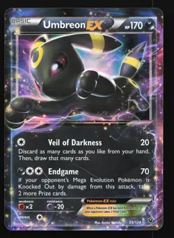 Umbreon EX 55/124 XY - Fates Collide Ultra Rare Pokemon Card - Image 1