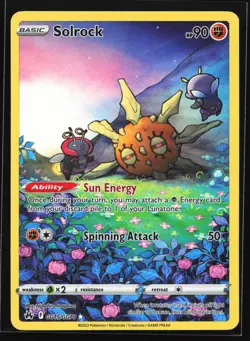Solrock GG15 Crown Zenith Galarian Gallery Ultra Rare Pokemon Card - Image 1