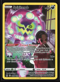 Spiritomb TG09/TG30 SWSH11: Lost Origin Trainer Gallery Ultra Rare Pokemon Card - Image 1