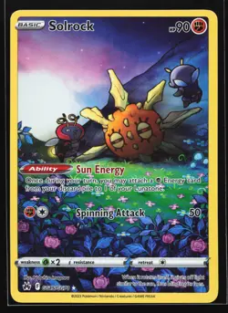 Solrock GG15/GG70 Crown Zenith: Galarian Gallery Ultra Rare Pokemon Card - Image 1