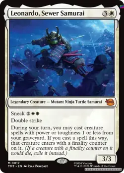 Leonardo, Sewer Samurai [TMT - 17] - LP [Foil] TCG MTG - Image 1