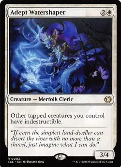 Adept Watershaper 3 Lorwyn Eclipsed Magic the Gathering - Image 1