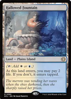 Hallowed Fountain 265 Lorwyn Eclipsed Magic the Gathering - Image 1