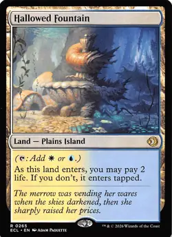 Hallowed Fountain 265 Lorwyn Eclipsed Magic the Gathering - Image 1
