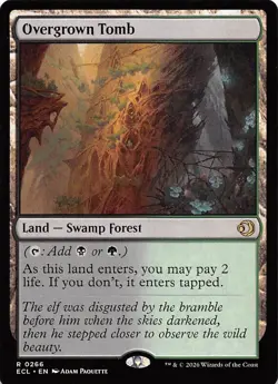 Overgrown Tomb 266 Lorwyn Eclipsed Magic the Gathering - Image 1