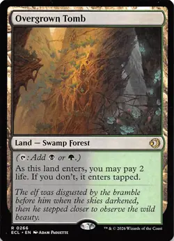 Overgrown Tomb 266 Lorwyn Eclipsed Magic the Gathering - Image 1