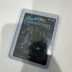 Storm of Saruman 0733 Foil MTG LTR NM Pack Fresh Poster Card - Image 1