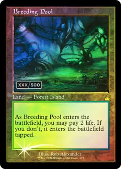 1 x Breeding Pool - Foil - Retro Frame (Serialized) - Ravnica Remastered - NM-Mi - Image 1