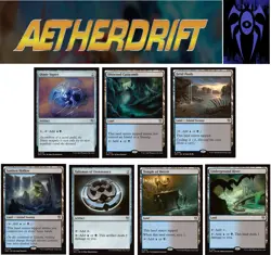 DIMIR Commander Land & Artifact x7 Lot - Aetherdruft - NM MTG - Image 1