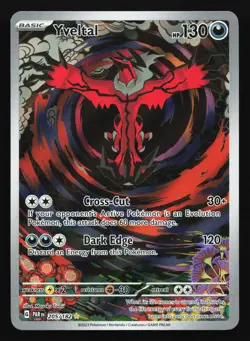 Yveltal 205/182 SV04: Paradox Rift Illustration Rare Pokemon Card - Image 1