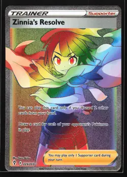 Zinnia's Resolve 225/203 SWSH07: Evolving Skies Secret Rare Pokemon Card - Image 1