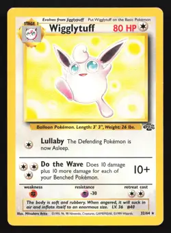 Wigglytuff 32/64 Jungle Rare Pokemon Card - Image 1