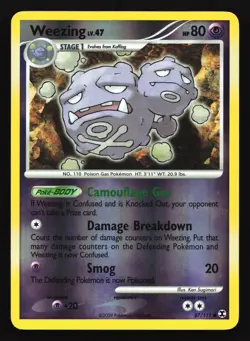Weezing 87/111 Rising Rivals Reverse Holo Pokemon Card - Image 1