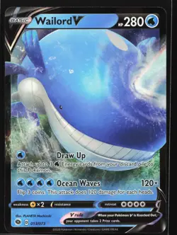 Wailord V 013/073 Champion's Path Ultra Rare Pokemon Card - Image 1
