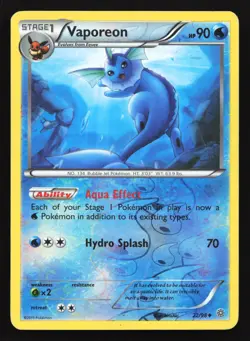 Vaporeon 22/98 XY - Ancient Origins Reverse Holo Pokemon Card - Image 1