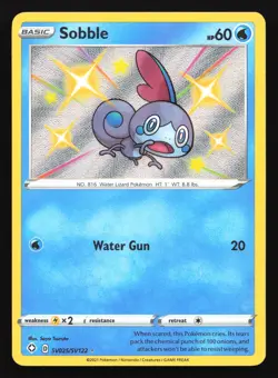 Sobble SV025 Shining Fates: Shiny Vault Shiny Holo Rare Pokemon Card - Image 1