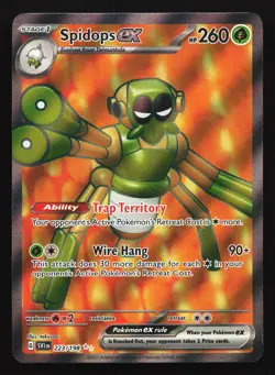Spidops ex 223/198 SV01: Scarlet & Violet Ultra Rare Pokemon Card - Image 1