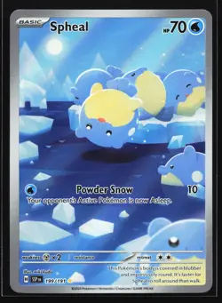 Spheal 199/191 SV08: Surging Sparks Illustration Rare Pokemon Card - Image 1