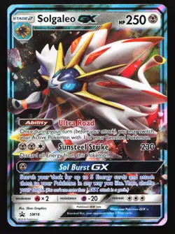 Solgaleo GX SM16 Sun & Moon Black Star Promo Pokemon Card - Image 1