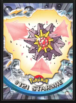 Starmie 121 Topps TV Animation Series 3 Blue Logo Pokemon Card - Image 1