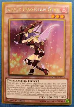Yugioh Apple Magician Girl MVP1-ENG15 Gold Rare 1st edition NM - Image 1