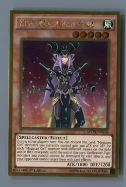 Kiwi Magician Girl MVP1-ENG16 Gold Edition Yu-Gi-Oh 1st Edition LP - Image 1