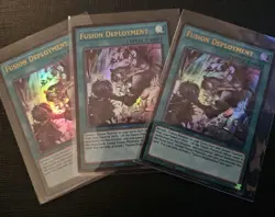 3x Fusion Deployment 1st Edition Ultra Rare CH01-EN029 YuGiOh! Playset - Image 1
