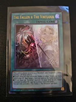 The Fallen & The Virtuous CH01-EN019 Ultra Rare Yugioh NM - Image 1