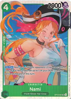 Nami Foil OP14-031 The Azure Sea's Seven One Piece - Image 1