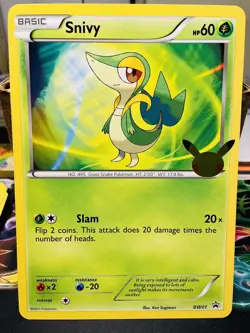 Pokemon Snivy BW01 First Partner Pack 25th Anniversary Jumbo Promo Card - Image 2