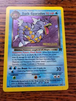Dark Gyarados 8/82 Holo Team Rocket Prerelease Promo Pokemon Card - LP! - Image 1