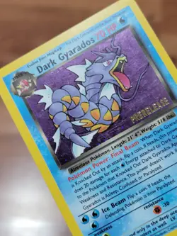 Dark Gyarados 8/82 Holo Team Rocket Prerelease Promo Pokemon Card - LP! - Image 2