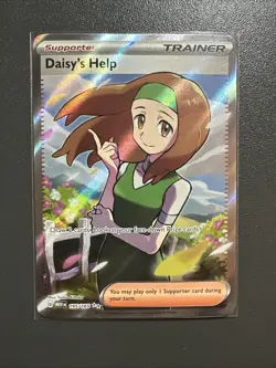 Pokemon TCG Daisy's Help Scarlet & Violet Trainer Holo Ultra Rare Card 195/165 - Image 1