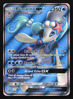Primarina GX SM39 Sun & Moon Black Star Promo Pokemon Card - Image 1