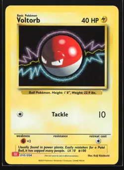Pokemon Voltorb 010/034 CLC Trading Card Game Classic Charizard Deck Holo NM - Image 1