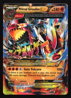 Primal Groudon EX (Omega) 86/160 XY - Primal Clash Ultra Rare Pokemon Card - Image 1