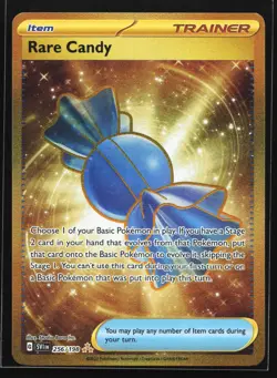 Rare Candy 256/198 Scarlet & Violet Gold Hyper Rare Pokemon Card - Image 1