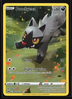 Poochyena GG33 Crown Zenith: Galarian Gallery Ultra Rare Pokemon Card - Image 1