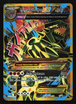 Primal Groudon EX (Full Art) 97/98 XY - Ancient Origins Ultra Rare Pokemon Card - Image 1