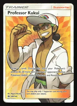 Professor Kukui (Full Art) 148/149 Sun & Moon Ultra Rare Pokemon Card - Image 1