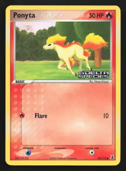 Ponyta 78/113 Delta Species STAMPED Reverse Holo Pokemon Card - Image 1